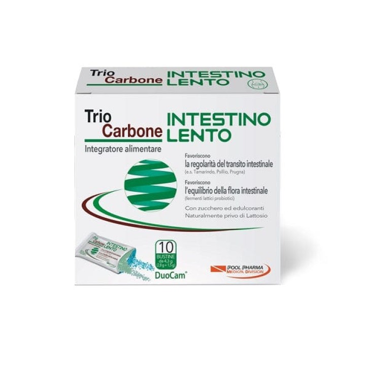 TrioCarbone Intestino Lento 10 Bustine - Integratore Benessere Intestino
