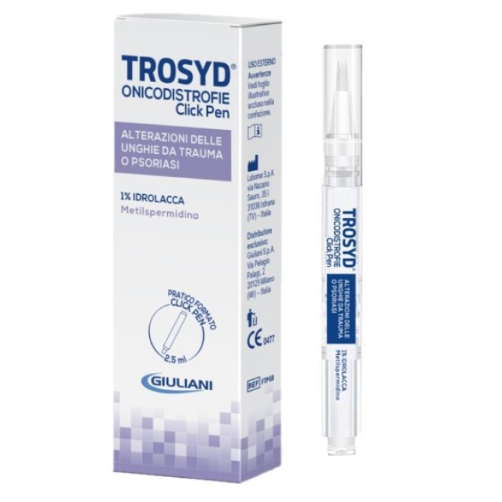 Trosyd Onicodistrofie Click Pen per Alterazione Ungueale e Psoriasi 2,5 ml