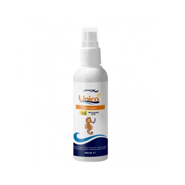 Unico Solare Latte Spray SPF 50+ Protezione Adulti e Bambini 100 ml