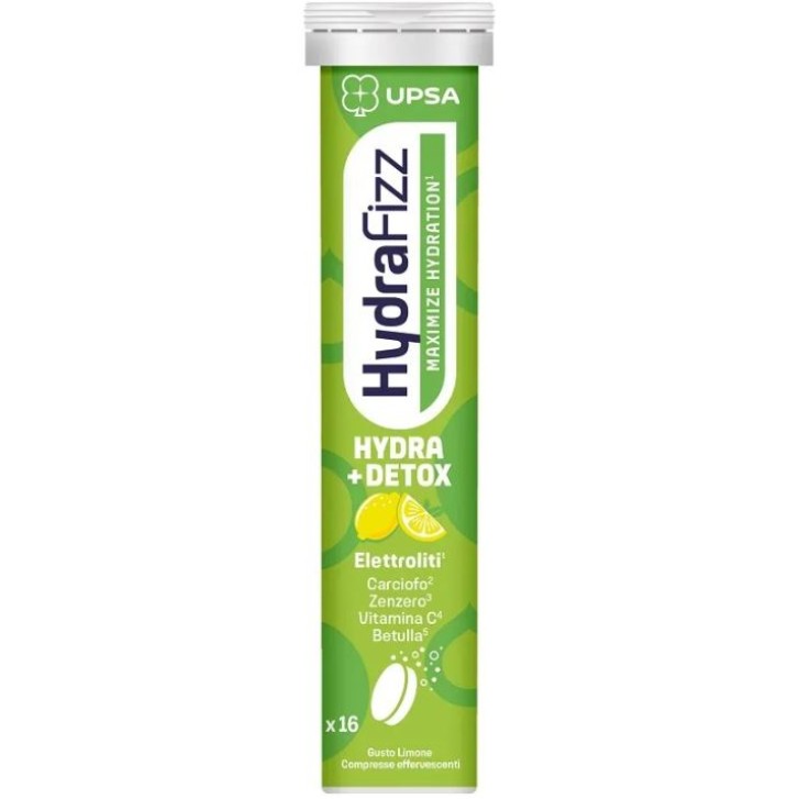 UPSA HydraFizz Detox 16 Compresse Effervescenti - Integratore Alimentare