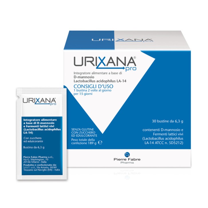 Urixana Pro 30 Bustine - Integratore Benessere Vie Urinarie