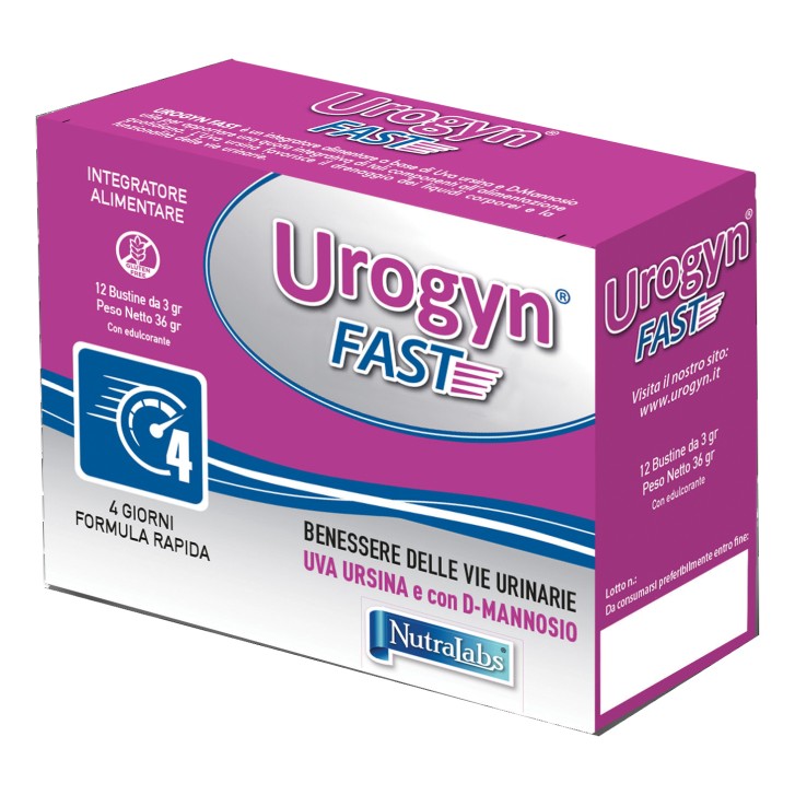 Urogyn Fast 12 Bustine - Integratore Benessere Vie Urinarie