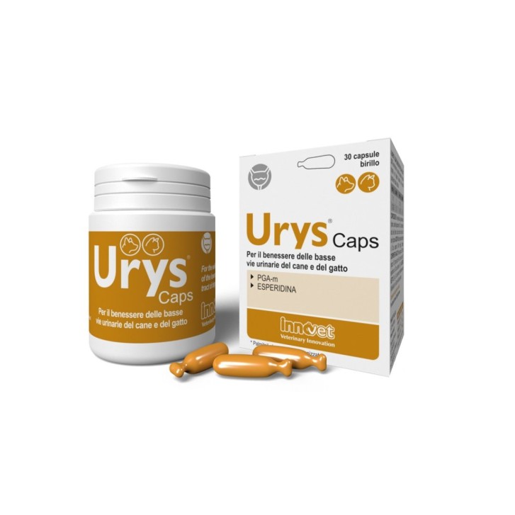 Urys Caps 30 capsule - Mangime Complementare Cani e Gatti per le Vie Urinarie Basse