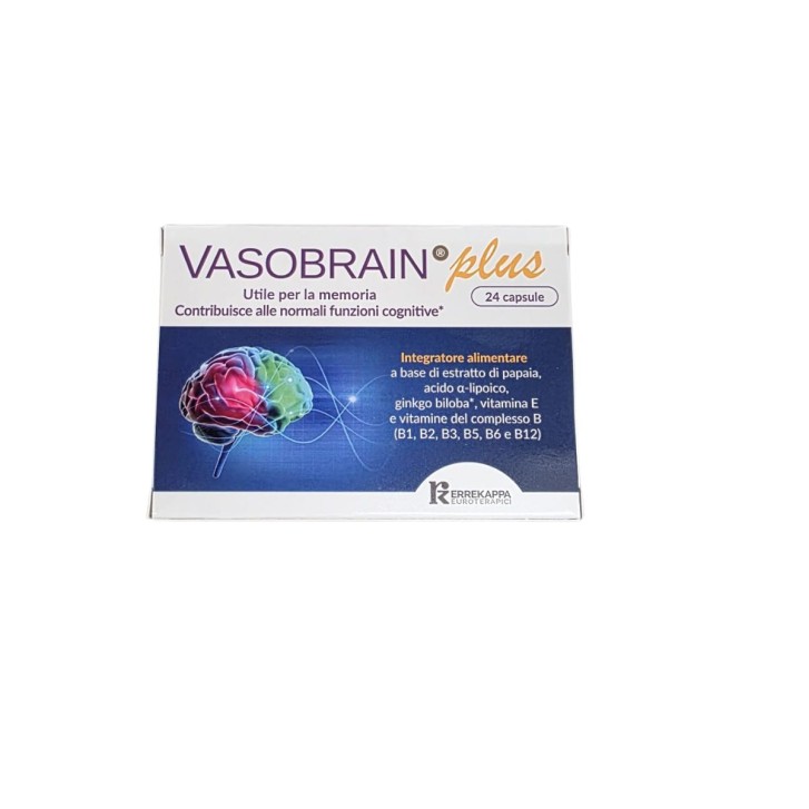 Vasobrain Plus 24 Capsule - Integratore Benessere Cerebrale
