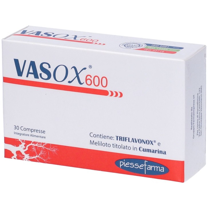 Vasox 600 30 Compresse - Integratore per circolazione venosa e microcircolo