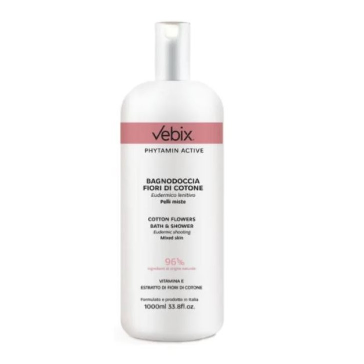 Vebix Phytamin Bagnodoccia Fiori di Cotone 1000 ml