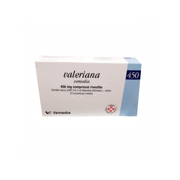 Valeriana Vemedia 20 Compresse Rivestite - Integratore Rilassante