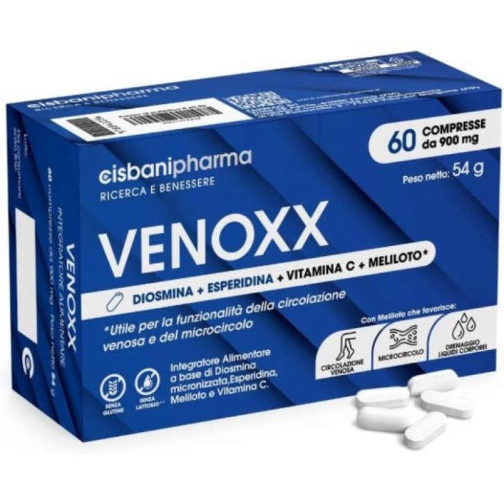 Venoxx 60 Compresse - Integratore per microcircolo e circolazione venosa