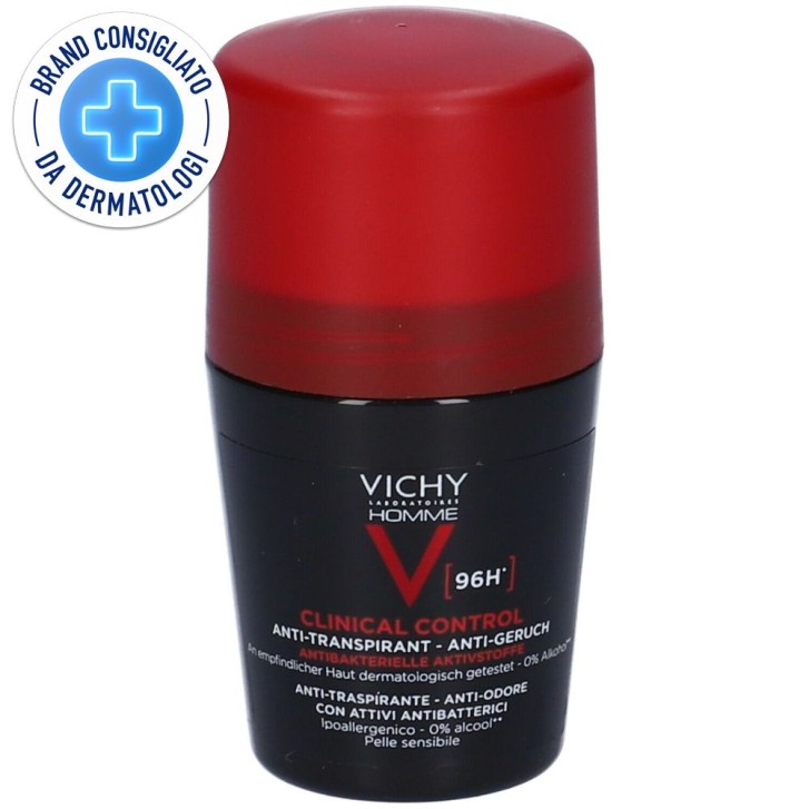 Vichy Homme Deodorante Roll-On 96h 50 ml