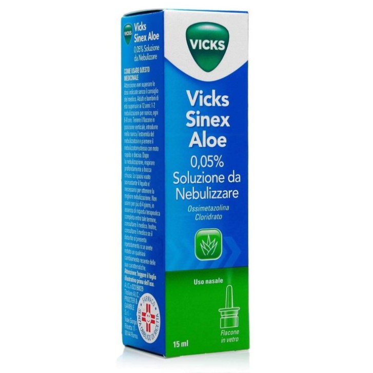 Vicks Sinex Aloe Spray Nasale 0,05% Ossimetazolina 15 ml