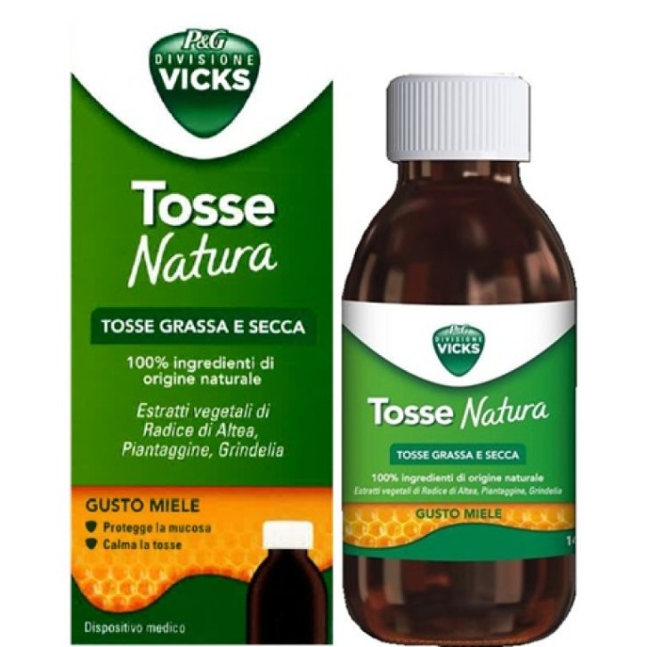 Vicks Tosse Natura Tosse Grassa e Secca 140 ml