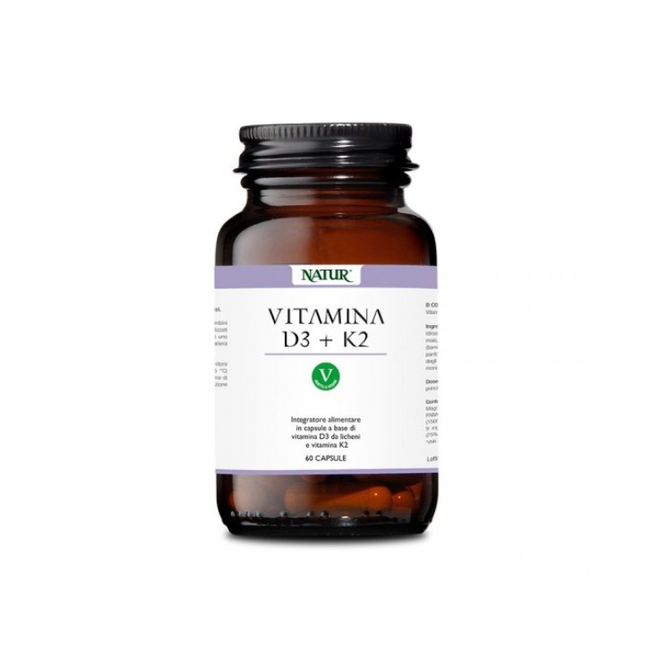 Natur Vitamina D3 + K2 60 Capsule - Integratore Alimentare