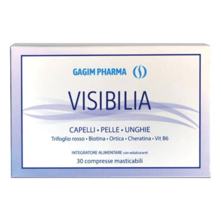 Visibilia 30 Compresse Masticabili - Integratore Benessere Capelli e Unghie