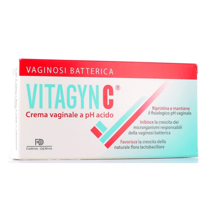 Vitagyn C Crema Vaginale a pH Acido 30 g con 6 Applicatori