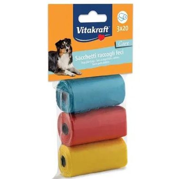 Sacchetti Ricambio per Raccolta Feci Animali 60 Pezzi