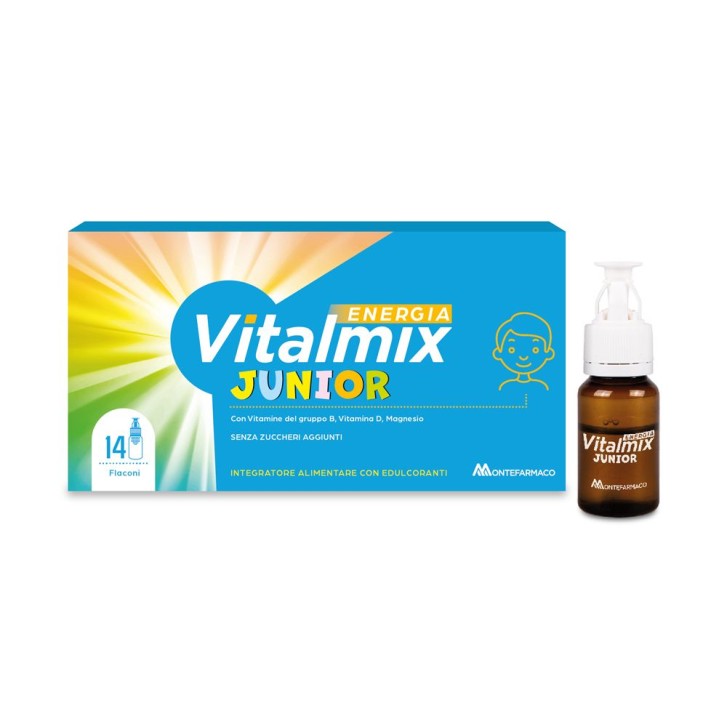 Vitalmix Energia Junior 14 Flaconcini - Integratore Energia e Difese Immunitarie