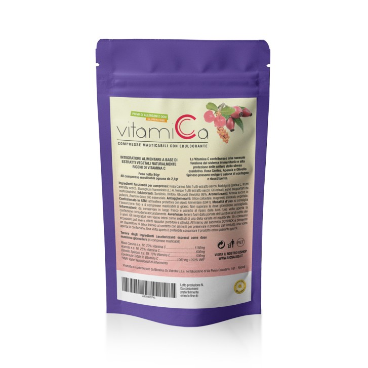 Vitamica 40 Compresse Masticabili - Integratore Alimentare