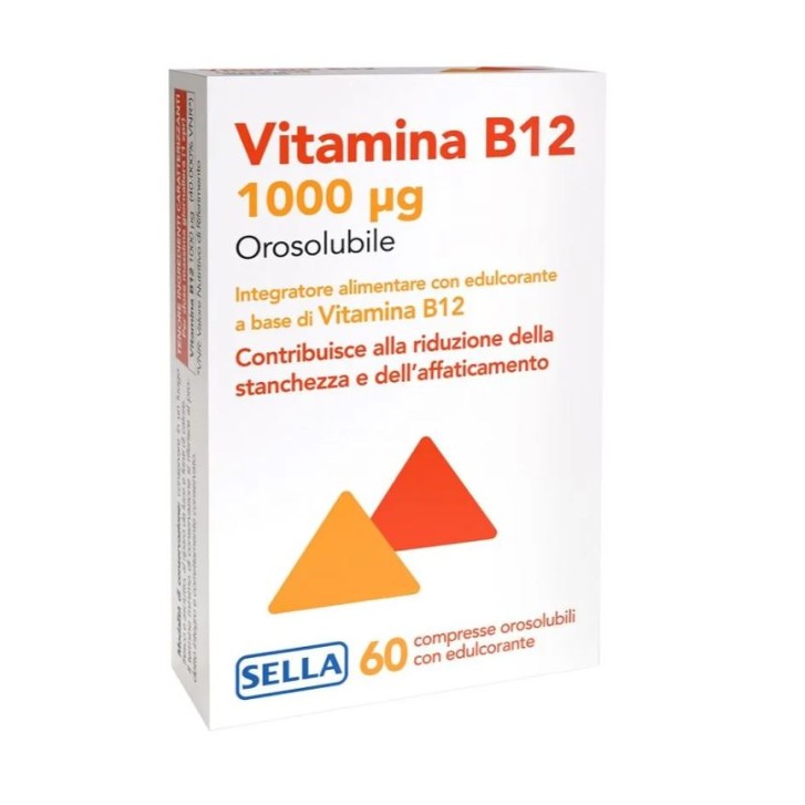 Vitamina B12 Sella 60 compresse orosolubili - Integratore Stanchezza Affaticamento