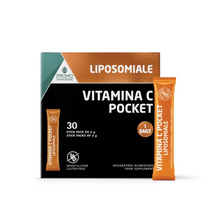 Vitamina C Liposomiale Pocket Promopharma 30 stick - Integratore Alimentare