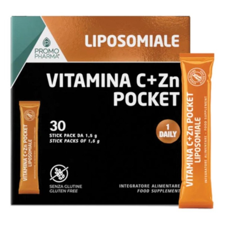 Vitamina C + Zinco Liposomiale Pocket 30 Stick