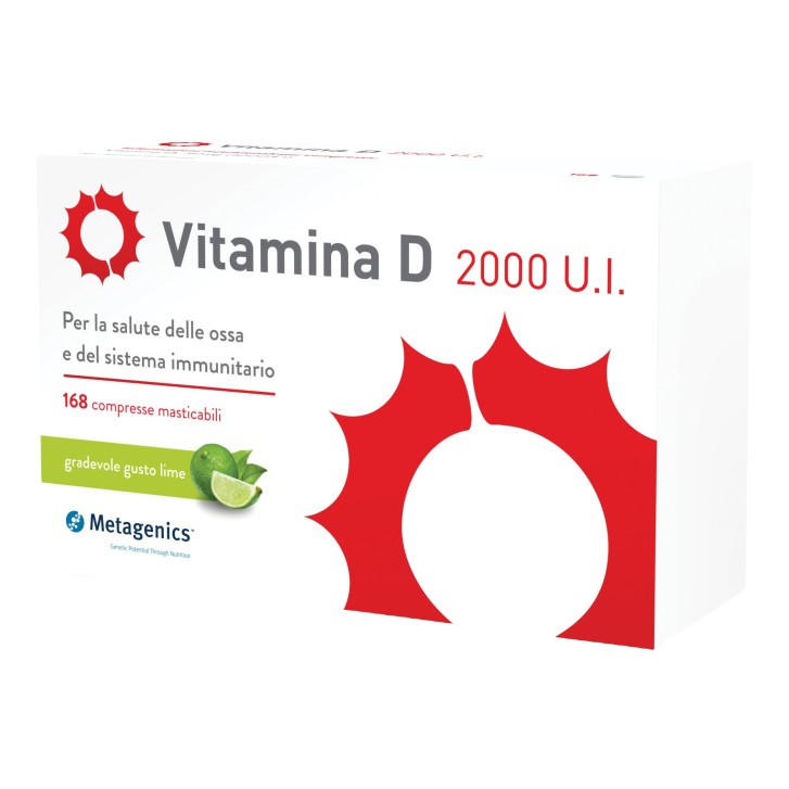 Metagenics Vitamina D 2000 UI 168 Compresse - Integratore per ossa e difese immunitarie