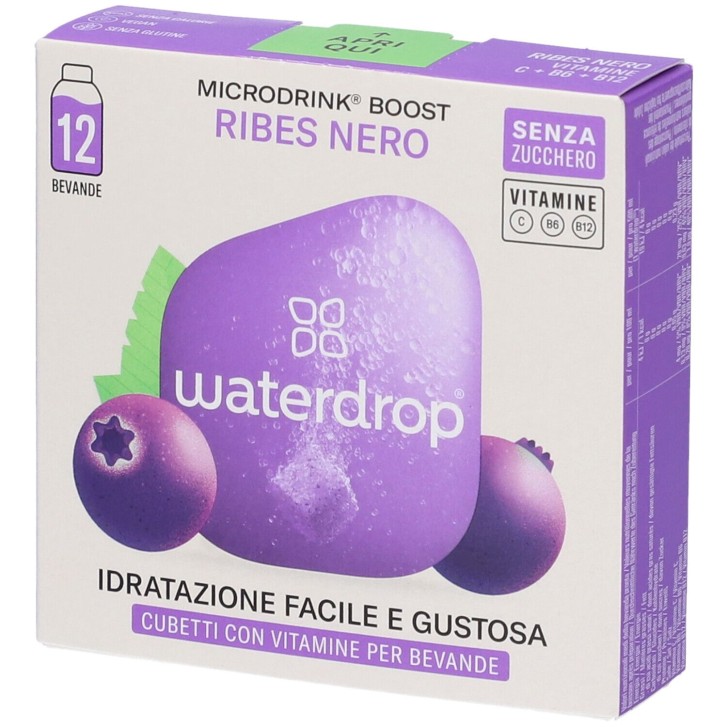 Waterdrop Ribes Nero e Sambuco 12 cubetti