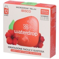 Waterdrop Microdrink Relax Ribes Ibisco Acerola 12 cubetti