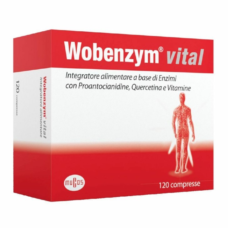 Wobenzym Vital 120 Compresse - Integratore Benessere Apparato Muscolo-Scheletrico