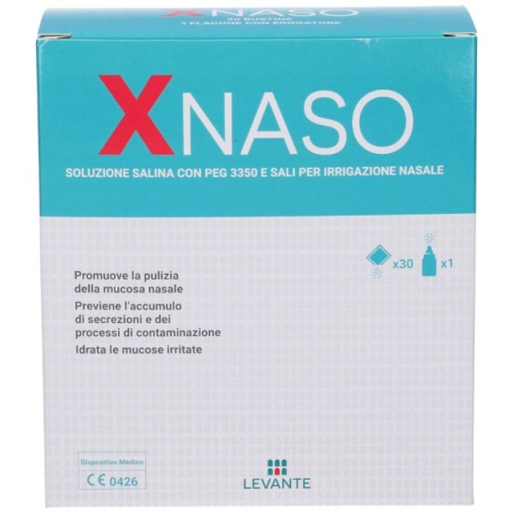 XNaso 30 bustine + Erogatore - Dispositivo Medico Irrigazione Nasale
