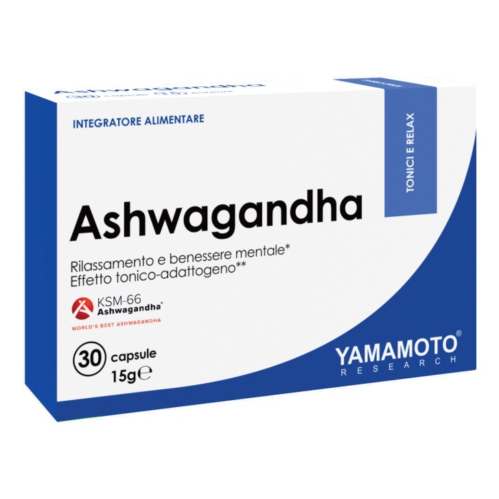 Yamamoto Research Ashwagandha 30 capsule - Integratore Benessere Mentale