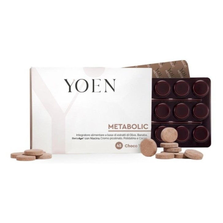 Yoen Metabolic 45 Choco Tabs - Integratore Metabolismo