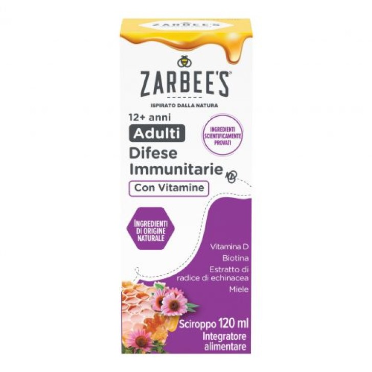 Zarbee's Difese Immunitarie Adulti 120 ml - Integratore Sistema Immunitario