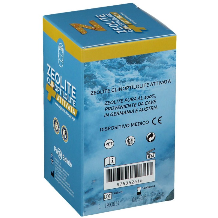 Zeolite Clinoptilotite Attivata 540 mg 200 Capsule - Integratore Detossificante
