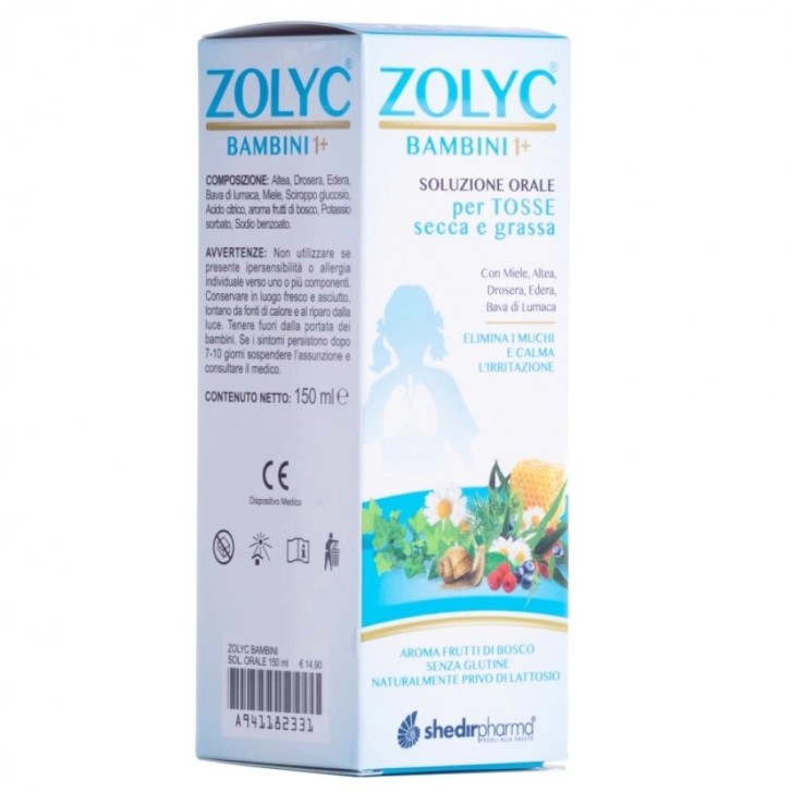 Zolyc Bambini 150 ml - Integratore Tosse Secca e Grassa
