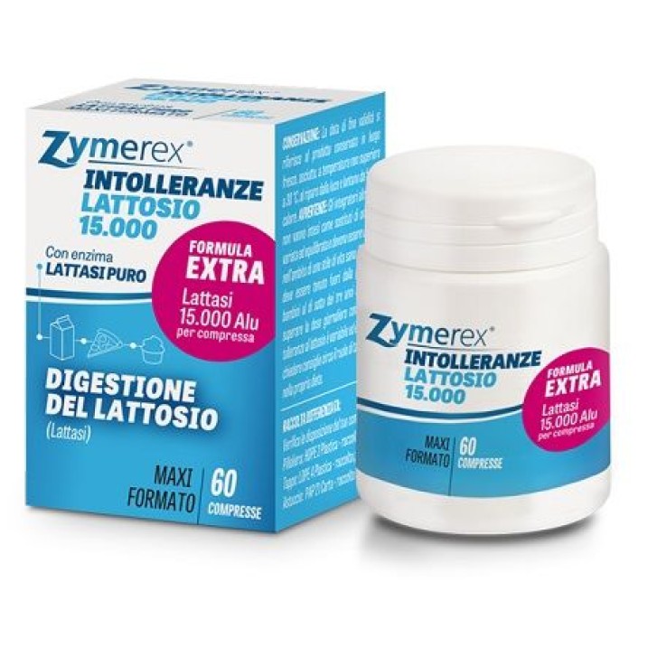 Zymerex Intolleranze Lattosio 60 compresse - Integratore Digestione Lattosio