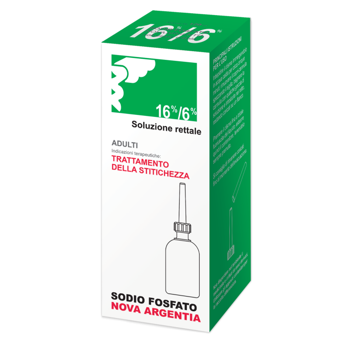 Nova Argentia Sodio Fosfato Adulti 16%-6% Soluzione Rettale 120 ml