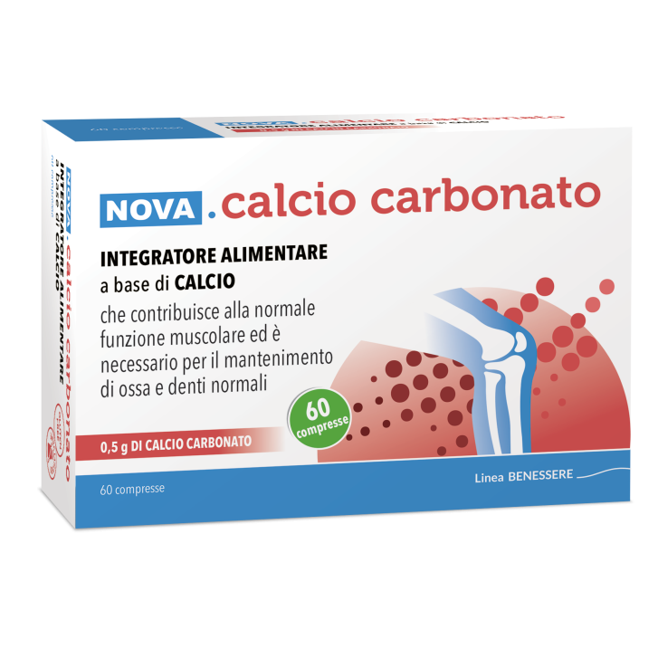 Nova Argentia Calcio Carbonato 60 Compresse - Integratore Alimentare