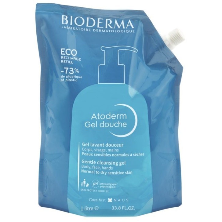 Bioderma Atoderm Gel Douche Eco Recharge 1 litro