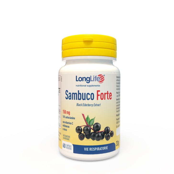 Longlife Sambuco Forte 150mg 60 capsule - Integratore per le difese immunitarie