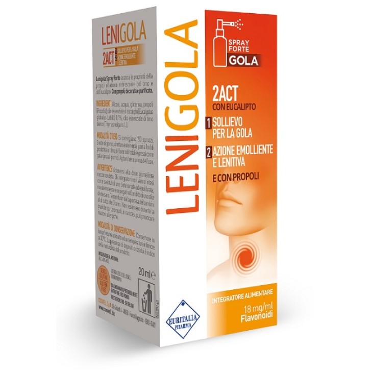 Lenigola Spray Forte 20 ml - Spray per Mal di Gola