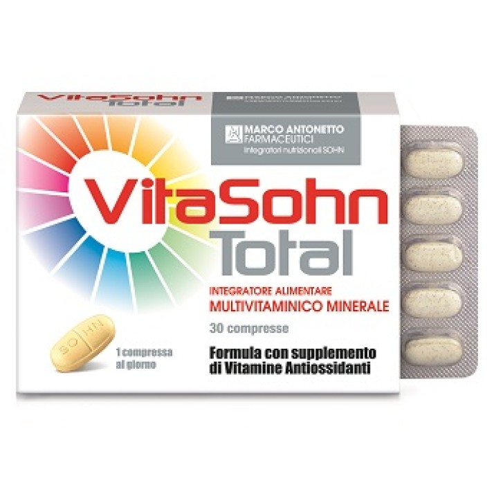 Vitasohn Total 30 Compresse - Integratore Alimentare Multivitaminico