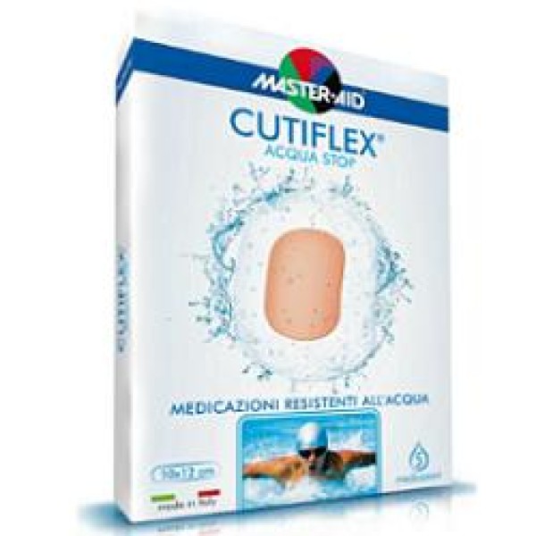 Master-Aid Cutiflex Acqua Stop Medicazione in Poliuretano Elastica e Trasparente 10 x 8 cm 5 pezzi