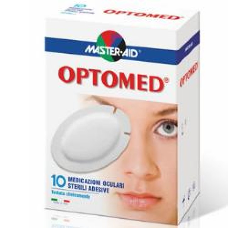 Master-Aid Optomed Super Compressa Oculare Autoadesiva per la Protezione dell'Occhio 10 pezzi