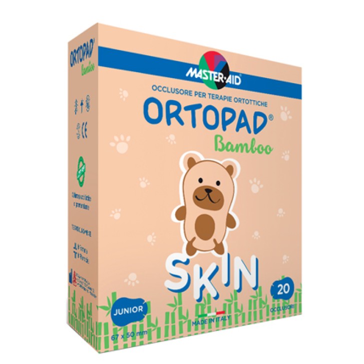 Master-Aid Ortopad Junior Skin Cerotto Occlusore Autoadesivo per Ambliopia e Strabismo 20 pezzi