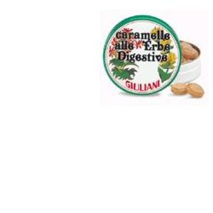 Caramelle alle Erbe Digestive Giuliani Senza Zuccheri Scatola 60 grammi