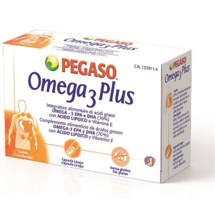 Pegaso Omega 3 Plus 40 Capsule - Integratore di Acidi Grassi e Omega 3