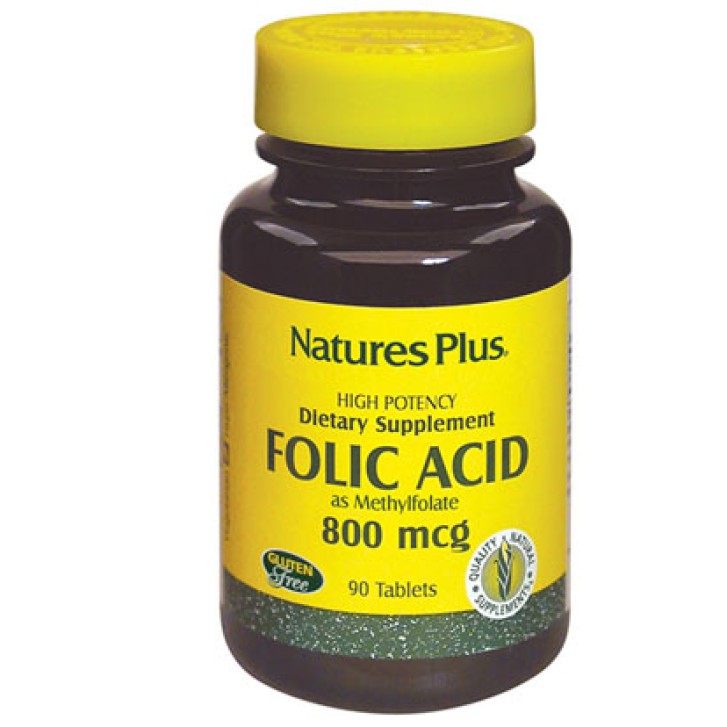 Nature's Plus Acido Folico 90 Tavolette - Integratore Alimentare