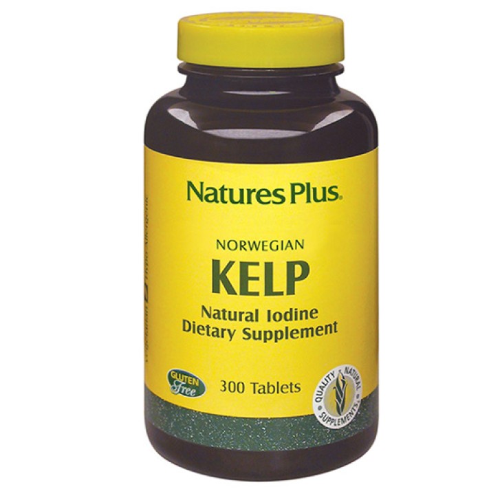 Nature's Plus Alghe Kelp 300 Tavolette - Integratore Alimentare
