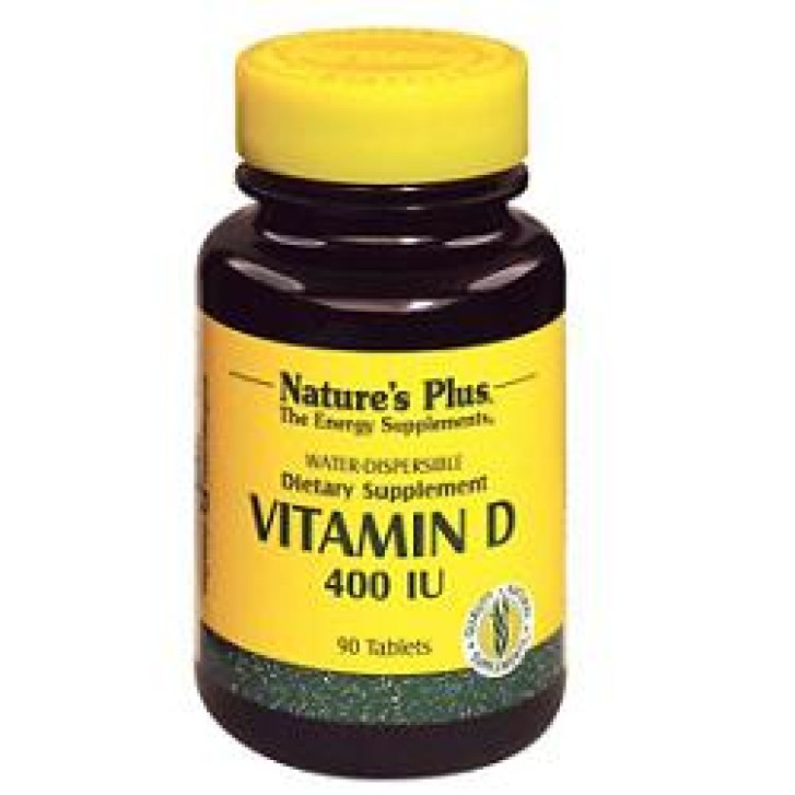 Nature's Plus Vitamina D 400 U.I. 90 Tavolette Idrosolubili - Integratore Alimentare