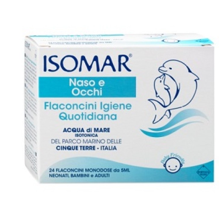 Isomar Naso e Occhi Igiene Quotidiana 24 Flaconcini Monodose